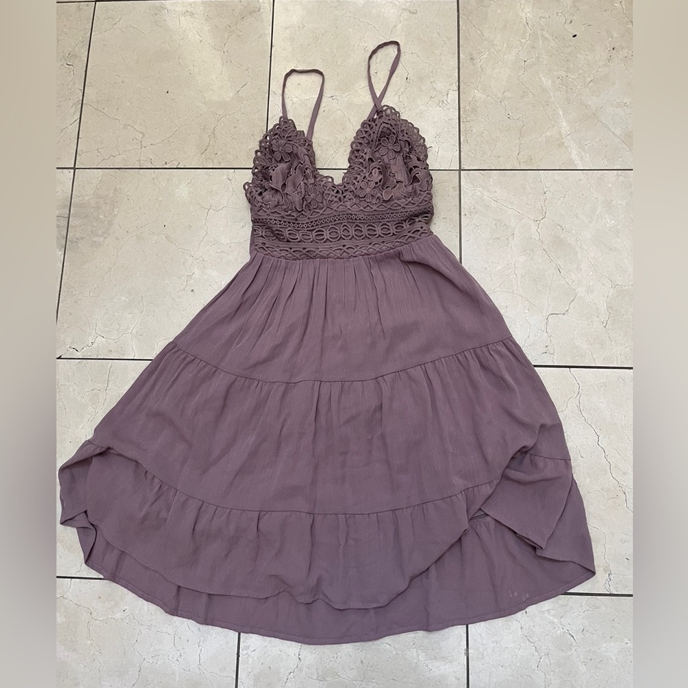 Women’s Sz. S dress fully lined. Adj. straps with back tie! Front bra design!